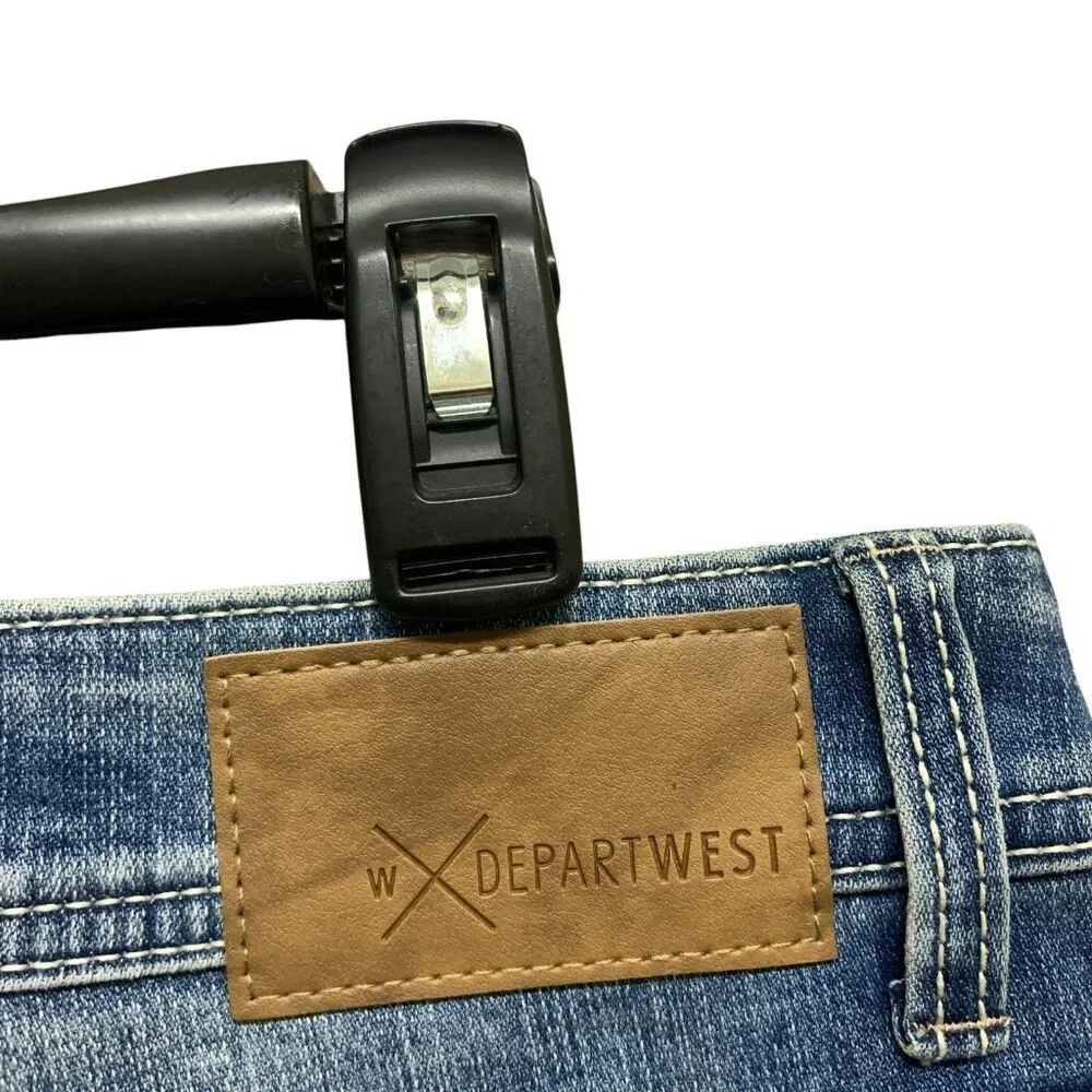 Buckle Departwest Seeker Taper Stretch Jean MEN’S‎ 34×34 Medium Wash Distressed
